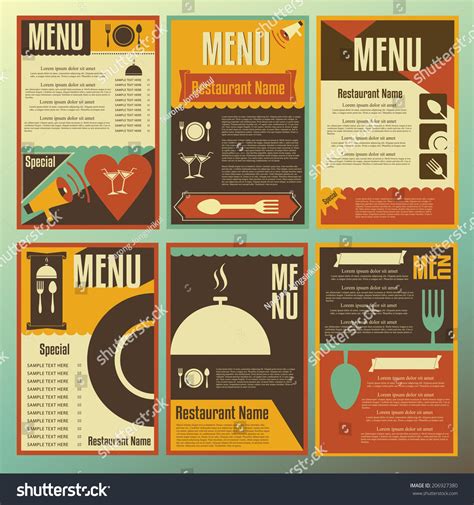 Retro Menu Design