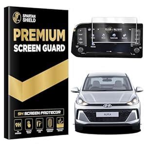 Spartan Shield Screen Guard Protector Compatible With HYUNDAI AURA 2023 ...
