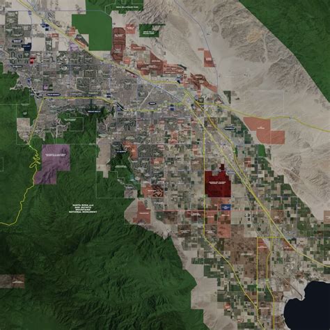 Map Of Coachella Valley California