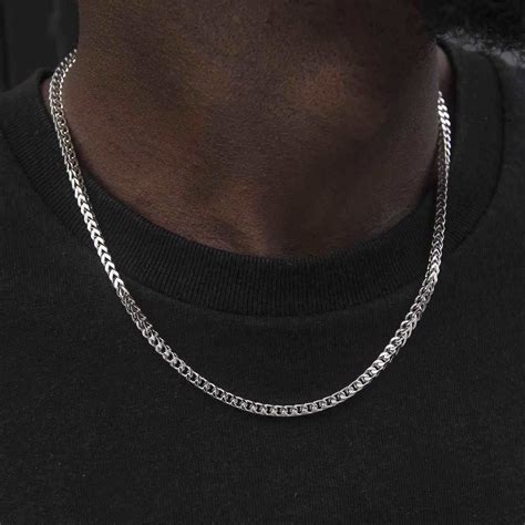 Franco Chain in White Gold - 3mm | Chain, Gold chains for men, Chains ...