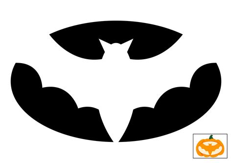 Printable Pumpkin Carving Bats