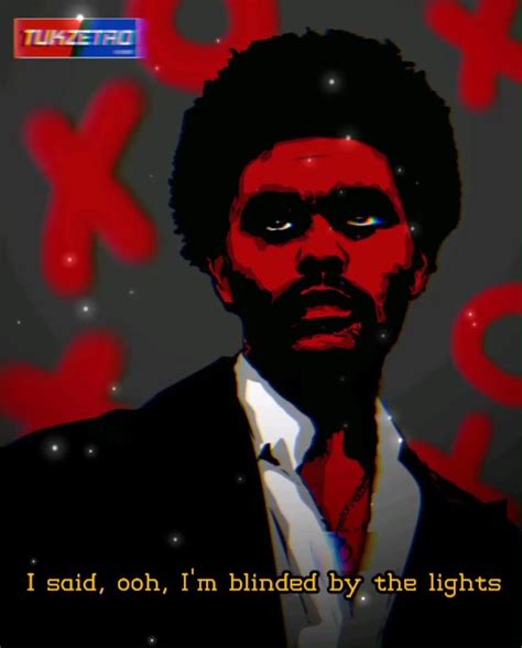 The Weeknd - Blinding Lights lyrics art video by Tukzetro #theweeknd # ...