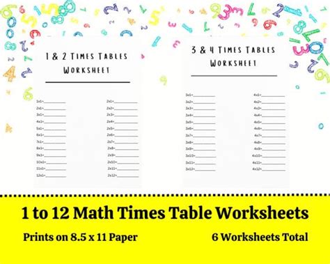 Image result for Math Timetable Sheet 1 12