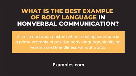 Nonverbal Messages Examples 的图像结果