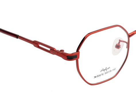 Metal Eyewear In Octagonal Shape | Red Color – SIA ENTERPRISES