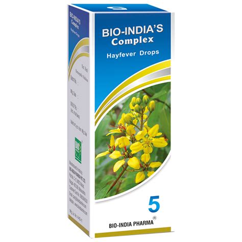 Bio India Complex 5 Hayfever Drop bottle of 30 ml Drop