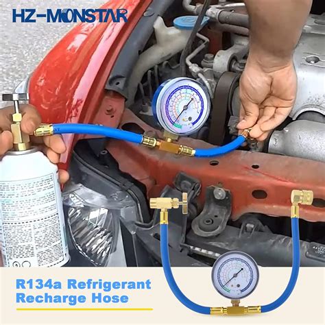 HZ-MONSTAR R134a R22 Refrigerant Recharge Hose Kit including India | Ubuy