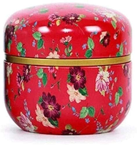 Sealed food storage container Tea Caddies Round Metal Tin Tea Box Tea ...