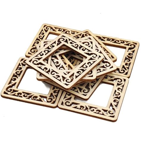 Buy 15-Pack Wooden Cutouts Heart Square & Oval Shapes on cliths – Cliths