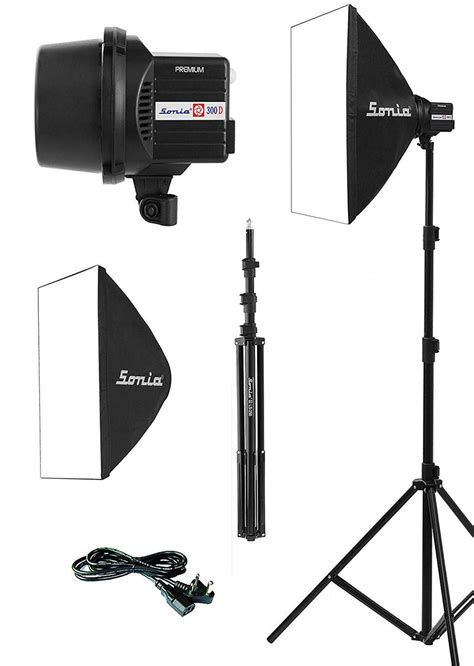 Sonia 300D Studio Flash Light/Studio Light Premium Soft Box with Light ...