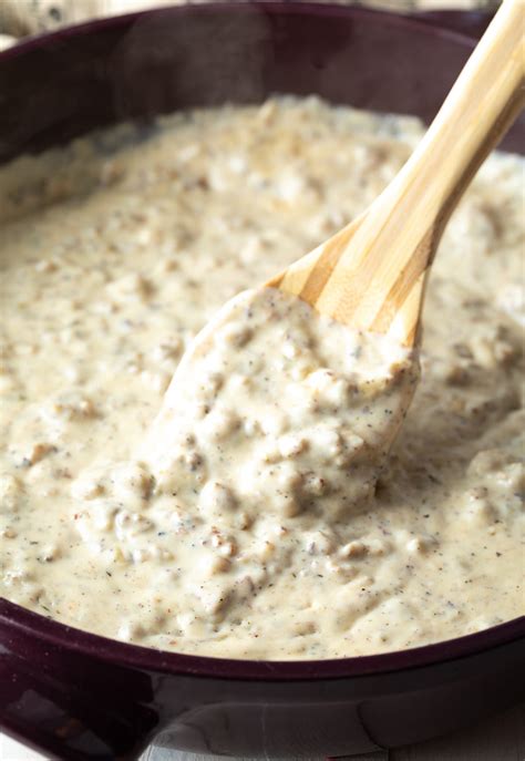 How To Make Sausage Gravy (Recipe + Video) - A Spicy Perspective