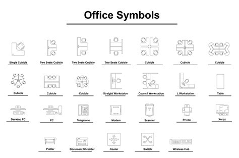 Cubicle Floor Plan Symbol