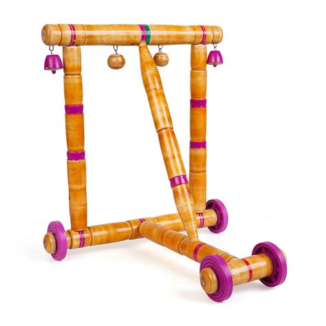 Buy SGNS Traditional Handmade Wooden Activity Baby Walker nadavandi for ...