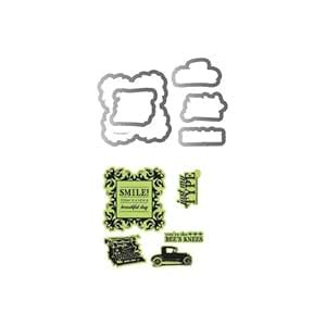 Sizzix Framelits Dies 5/Pkg W/Clear Stamps by Echo Park-Times & Seasons ...