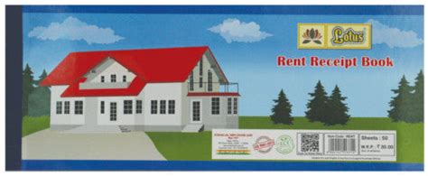 Lotus Rent Receipt book – Bansal Stationers