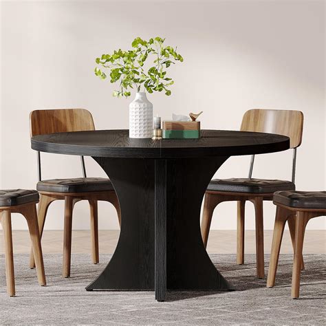 Tribesigns Round Dining Table for 4-6, 47.24-Inch India | Ubuy