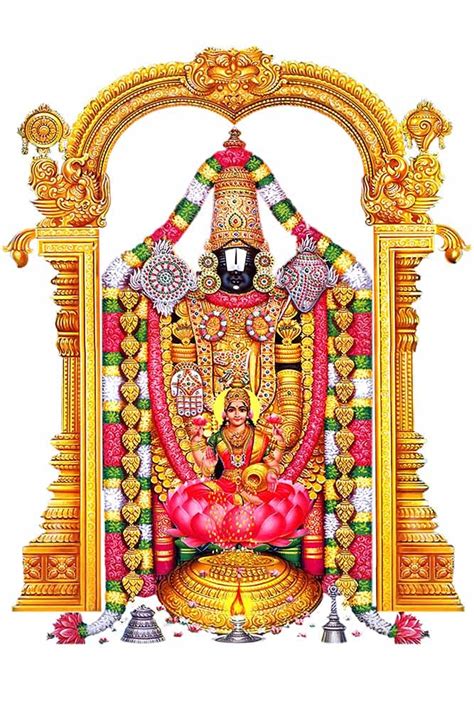 British Terminal® Lord venkateswara Swamy Painting Poster Waterproof ...