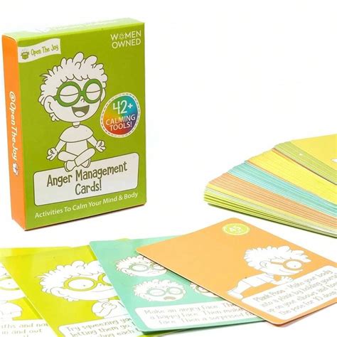 Ärger-Management Karten um das Gefühl glücklicher Kontrolle ...