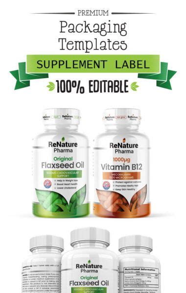 Image result for supplement label template