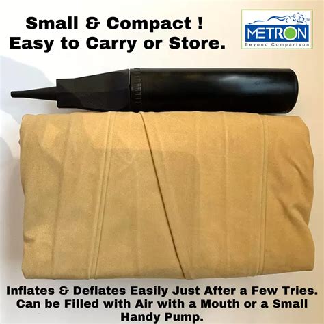 METRON Leg Elevation Pillow for Sleeping | Inflatable Wedge Pillow | H ...