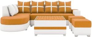 Torque Dalton LHS L Shape 8 Seater with Centre Table and 2 Puffy (Left ...