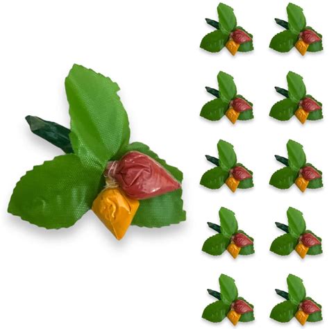 Lovenspire Haldi Kumkum Packets Bulk 10 Pc Strawberry Style Mini ...