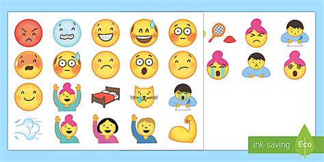 😊 Emoji Faces Cut-Outs