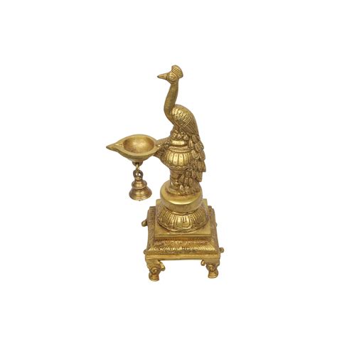 Brass Peacock Diya – Ragaarts