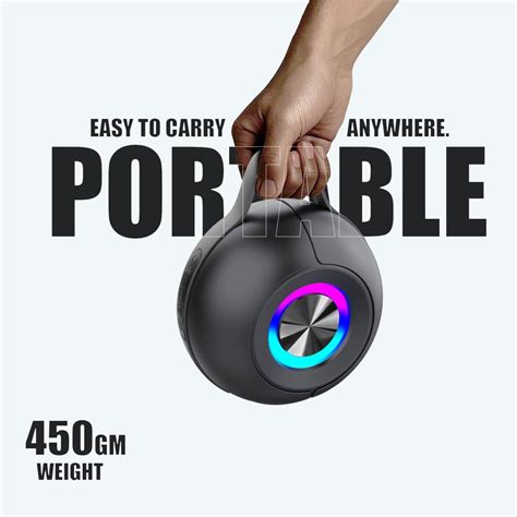EVM EnLumina Bluetooth Speaker - Bluetooth 5.3-12 Hours Playtime, RGB ...