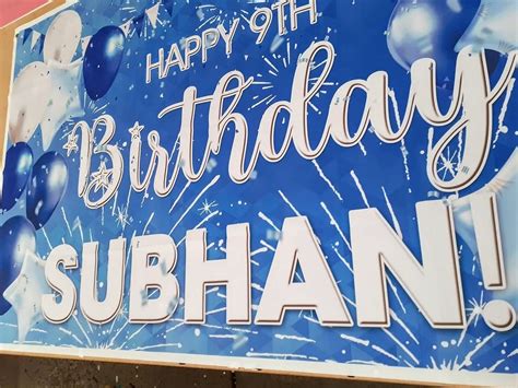 Buy Happy Birthday Backdrop Background Banner Photo Personalised Blue ...