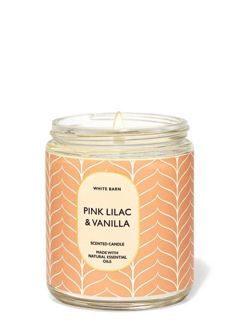 Buy Pink Lilac and Vanilla Single Wick Candle Online at Bath and Body ...