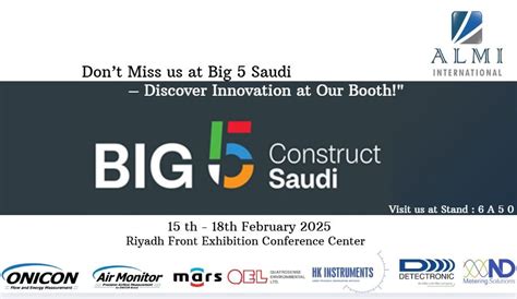 Big 5 Saudi Construct Exhibitions, Y1-50, SHARJAH AIRPORT INTERNATIONAL ...