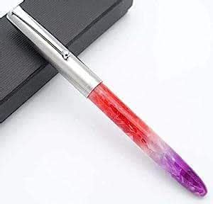 SCHMIDT JINHAO 51A Celluloid Acrylic Fountain Pen Steel Cap ...