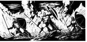 Comics 300 Comic Spartans HD Wallpaper Background Paper Print - Comics ...