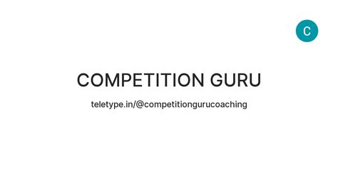 COMPETITION GURU — Teletype