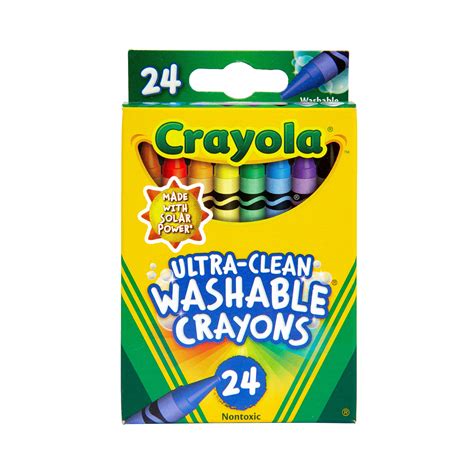 Brandclub - Crayola Ultra-Clean Washable Crayons, 24 Ct, Back to School ...