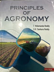 Principles Of Agronomy: Buy Principles Of Agronomy by T. Yellamanda ...
