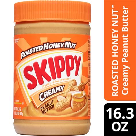 Buy SKIPPY ROASTED HONEY NUT Creamy Peanut Butter, 16.3 oz Online at ...