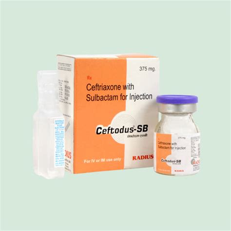 Ceftodus-SB 375 Injection Radius Healthcare Pvt. Ltd.