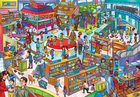 JoGenii | GOWOO - GIANT AT THE MALL COLOURING POSTER