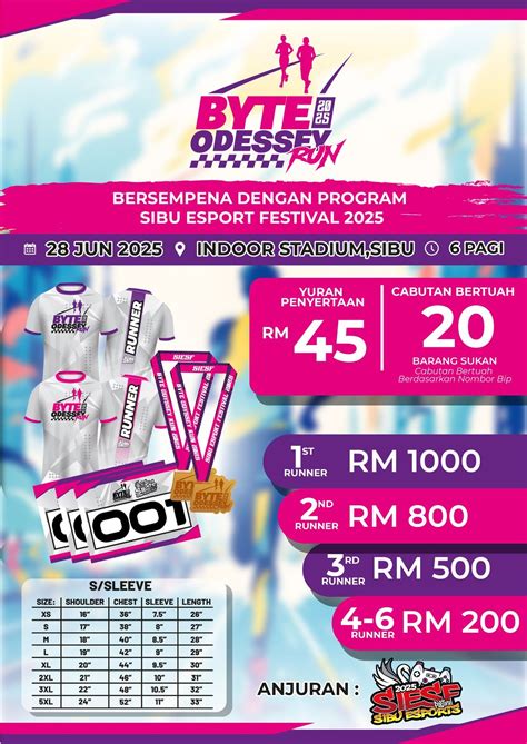 ♂?‍♀ BYTE ODYSSEY RUN 2025 is HERE! ?‍♂?‍, Sibu Indoor Stadium, 28 June ...