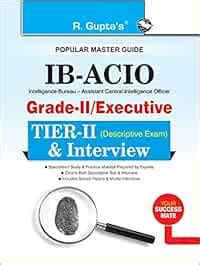 Buy IB-ACIO: Grade-II/Executive (Tier-II) Descriptive Exam & Interview ...