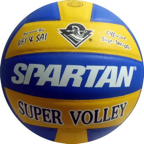 Buy SPARTAN Approved by VFI Super Volley Leather Volleyball - Size 4 ...