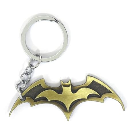 Yaa Catchy Batman Logo Keychain Colour(Matt Brass) Metal : Amazon.in ...