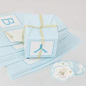 12x Candy Boxes Baby Shower Boy Favors +12x Mini Fillable Bottles Decor ...