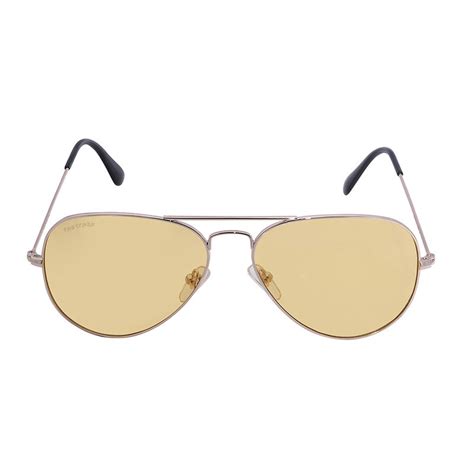 Buy Fastrack Gold Aviator Sunglasses (M165YL31V) Online