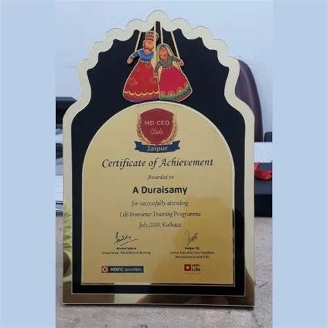 Customized Plaques - Acrylic Plaque Manufacturer from Mumbai
