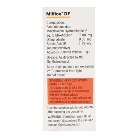 Milflox DF Eye Drops 5ml – Global Surgicals