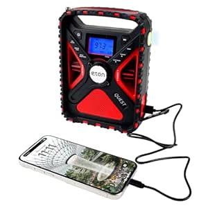 Eton Adventure Series: Quest- All-Band Emergency Radio with Bluetooth ...