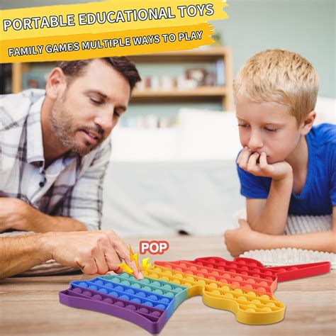 Buy ZIMFANQI Pop on It Fidget Toys Jumbo Pop Its Big Simple Dimple ...